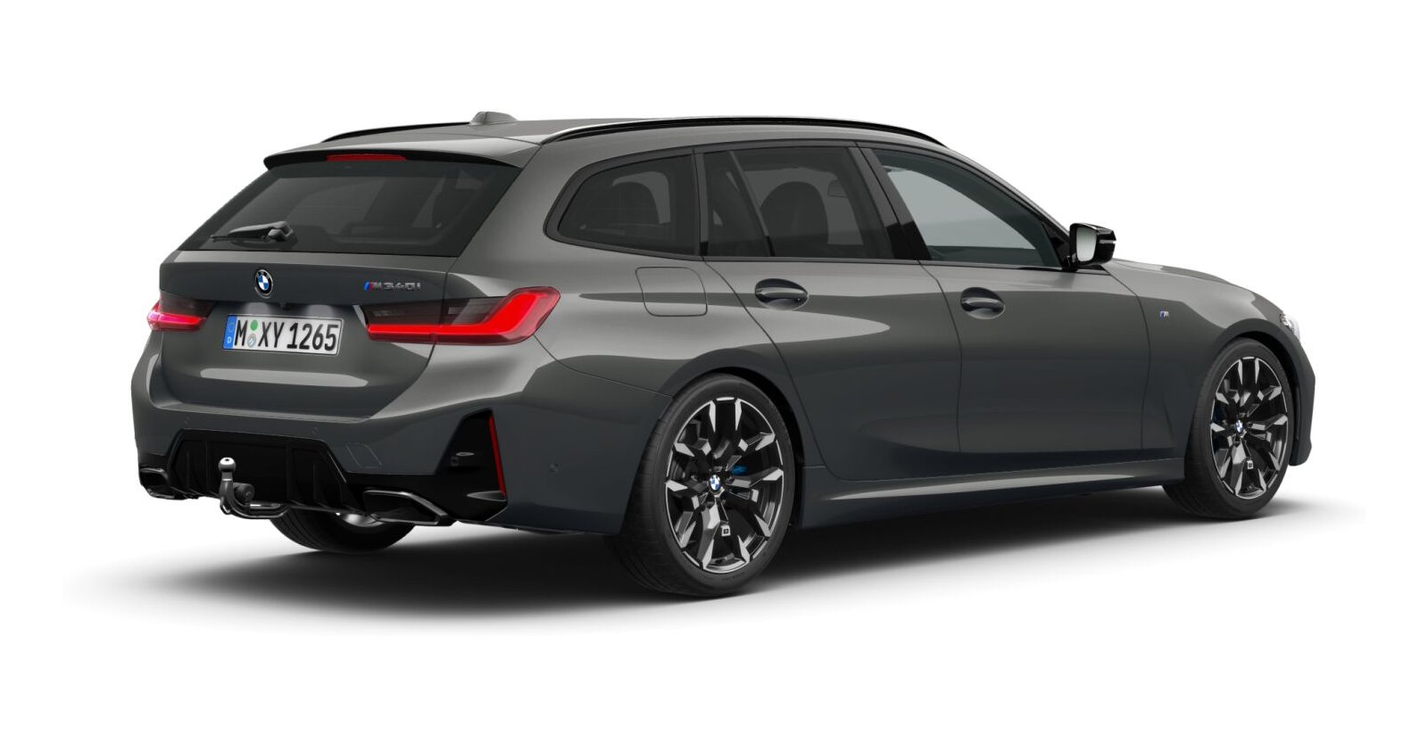 BMW BMW 3er in Grau von hinten BMW BMW 3er in Grau von hinten