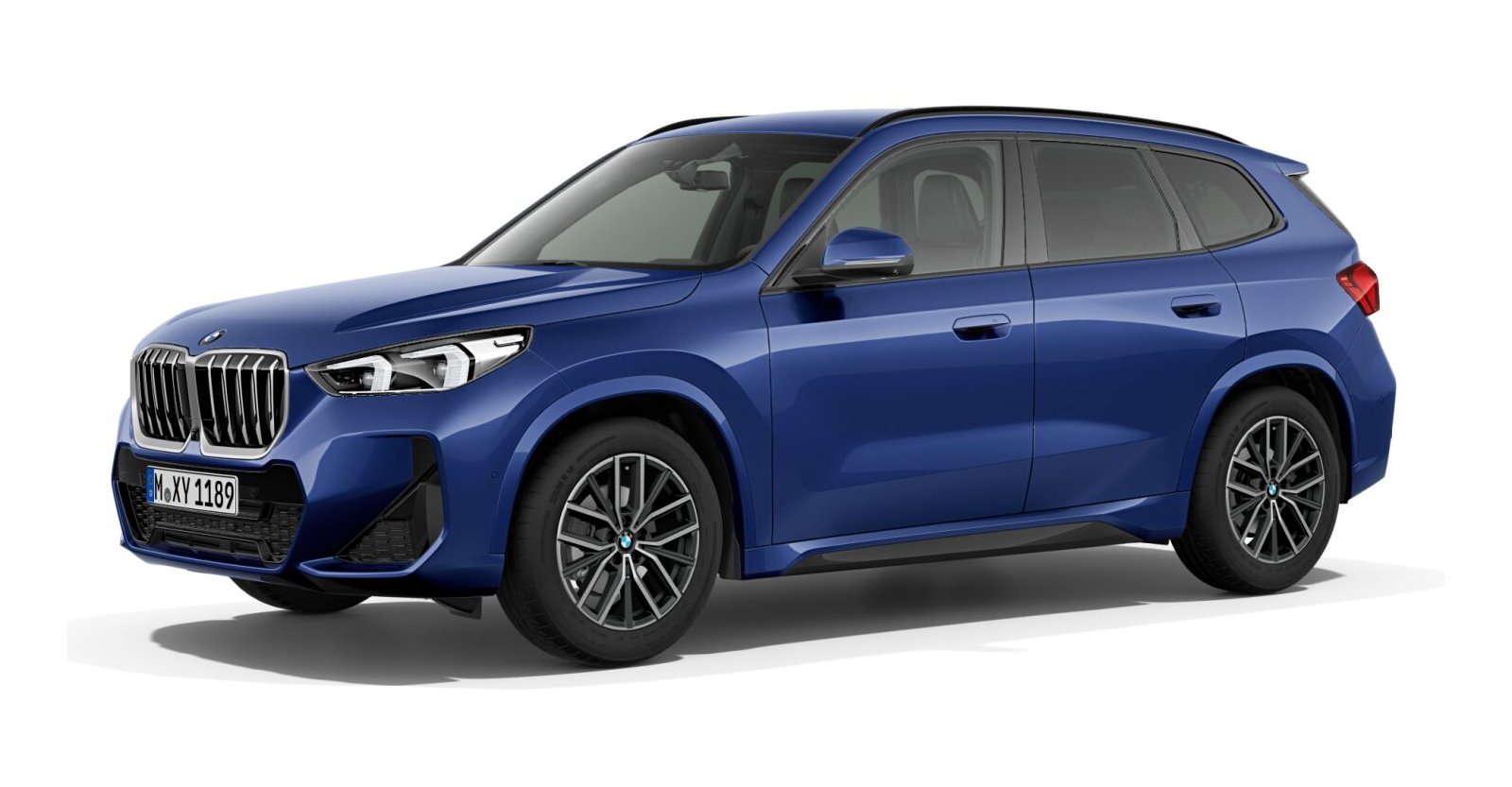 BMW X1 sDrive20d in Blau von vorne BMW X1 sDrive20d in Blau von vorne