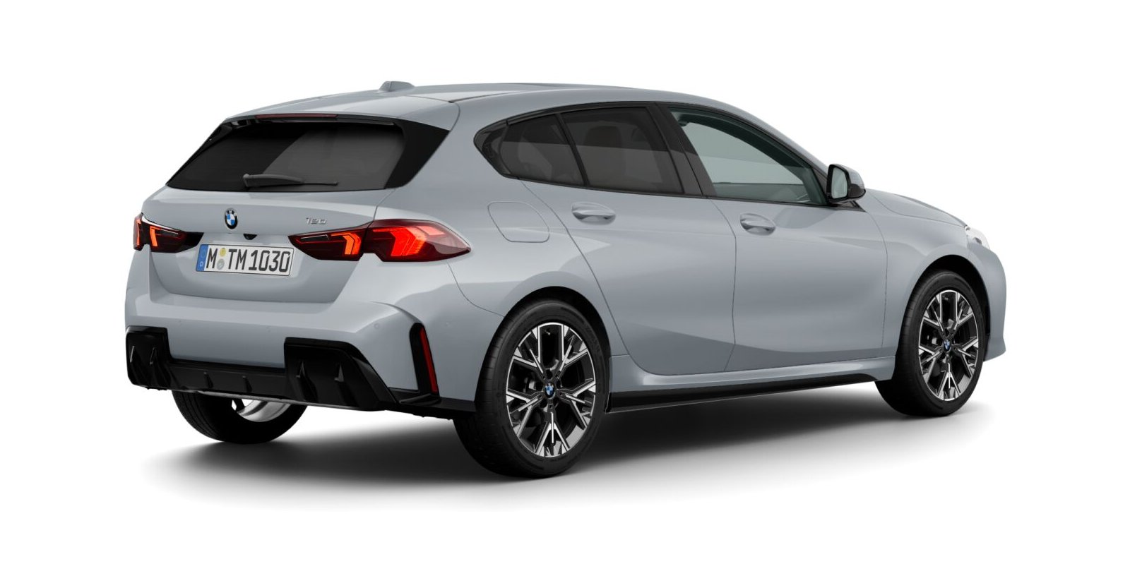 BMW BMW 1er in Grau von hinten