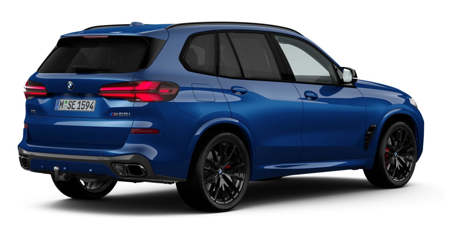 BMW BMW X in Blau von hinten