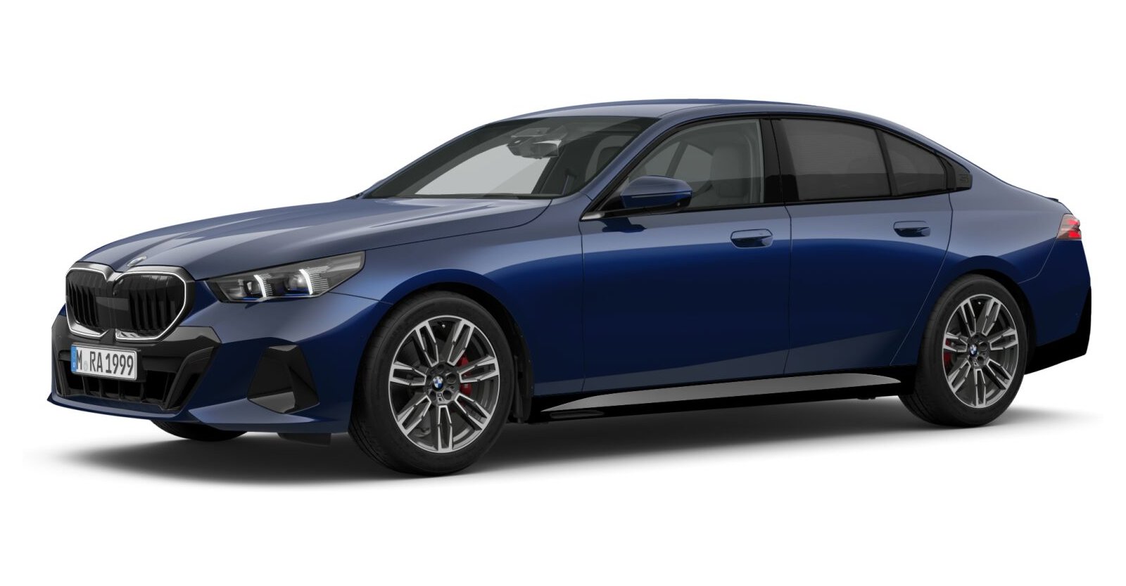 BMW BMW 5er in Blau von vorne