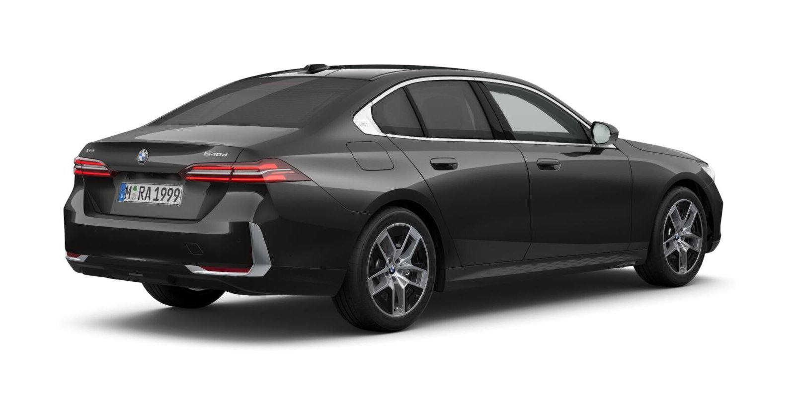 BMW BMW 5er in Grau von hinten BMW BMW 5er in Grau von hinten