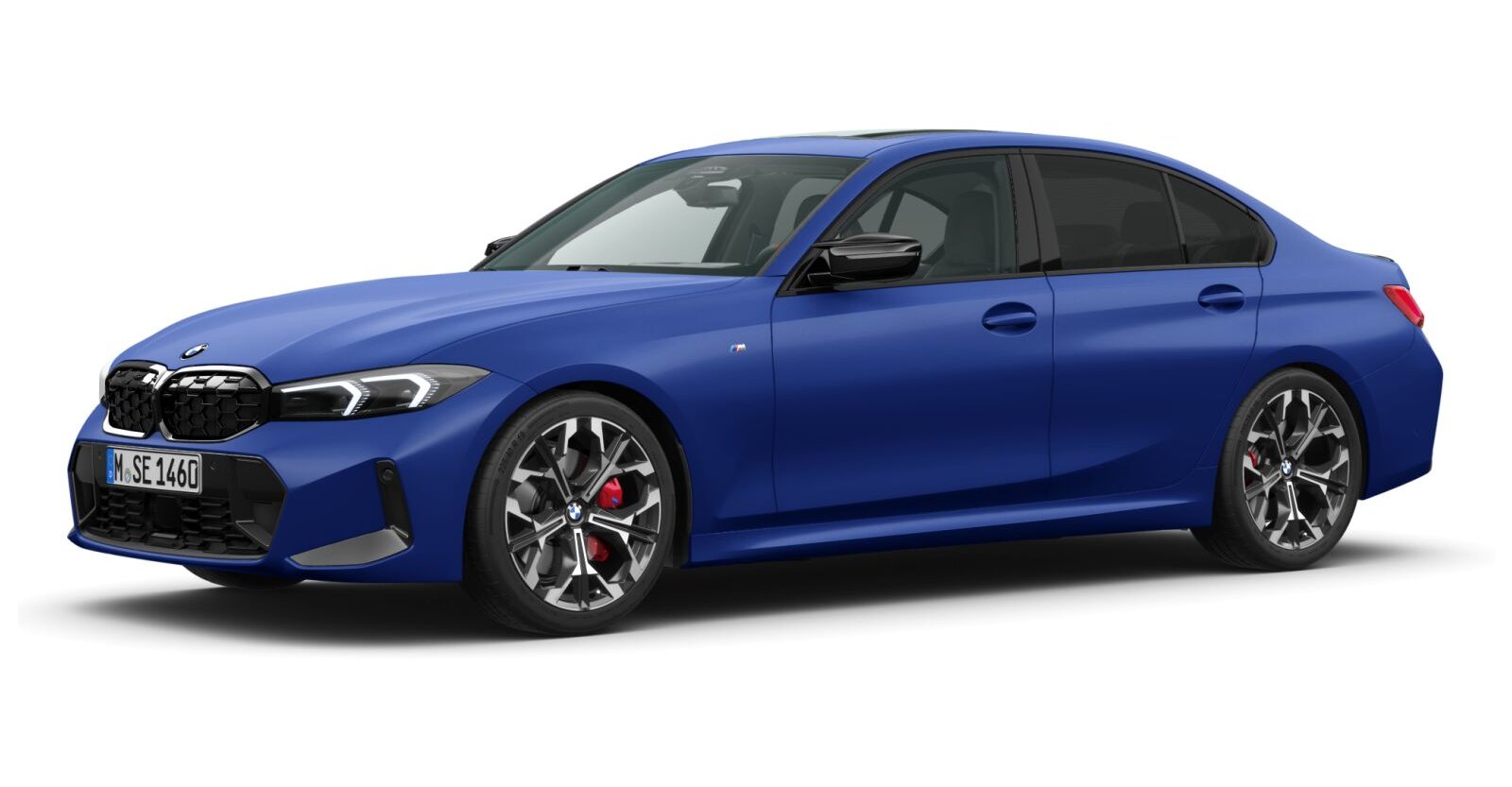 BMW M340i xDrive Limousine in Blau von vorne