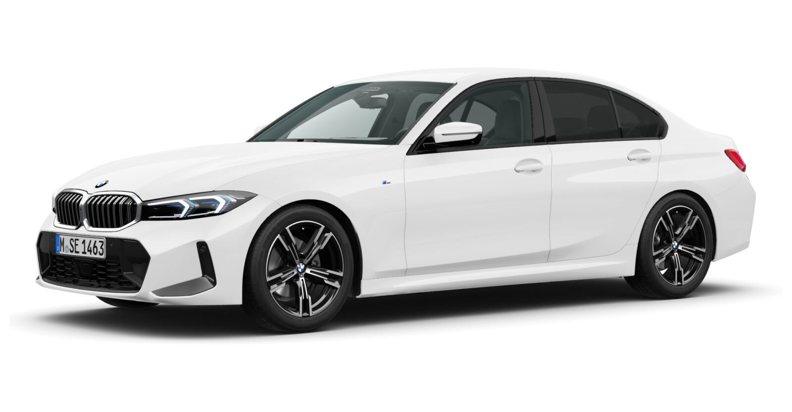 BMW BMW 3er in Weiß von vorne BMW BMW 3er in Weiß von vorne