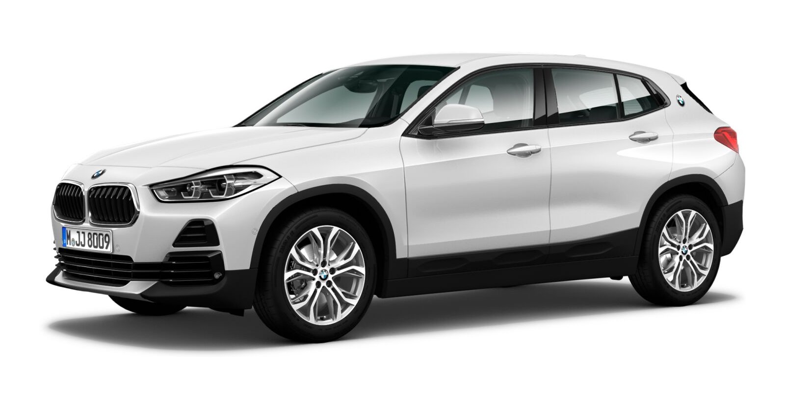 BMW X2 sDrive18d in Weiß von vorne BMW X2 sDrive18d in Weiß von vorne