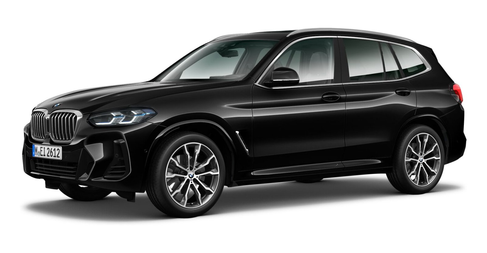 BMW X3 xDrive 30d in Schwarz von vorne BMW X3 xDrive 30d in Schwarz von vorne