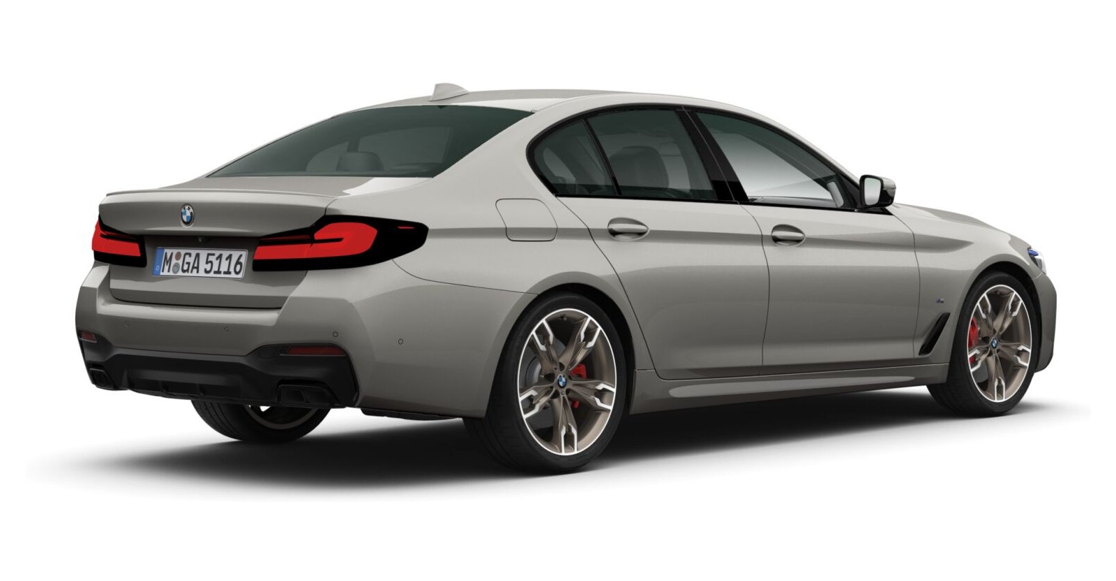 BMW BMW 5er in Grau von hinten BMW BMW 5er in Grau von hinten