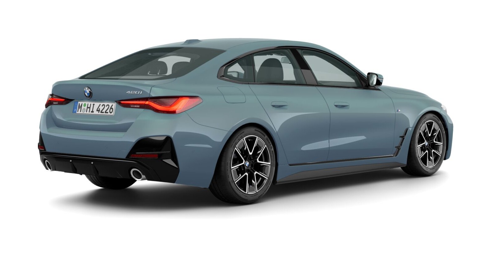BMW BMW 4er in Grün von hinten