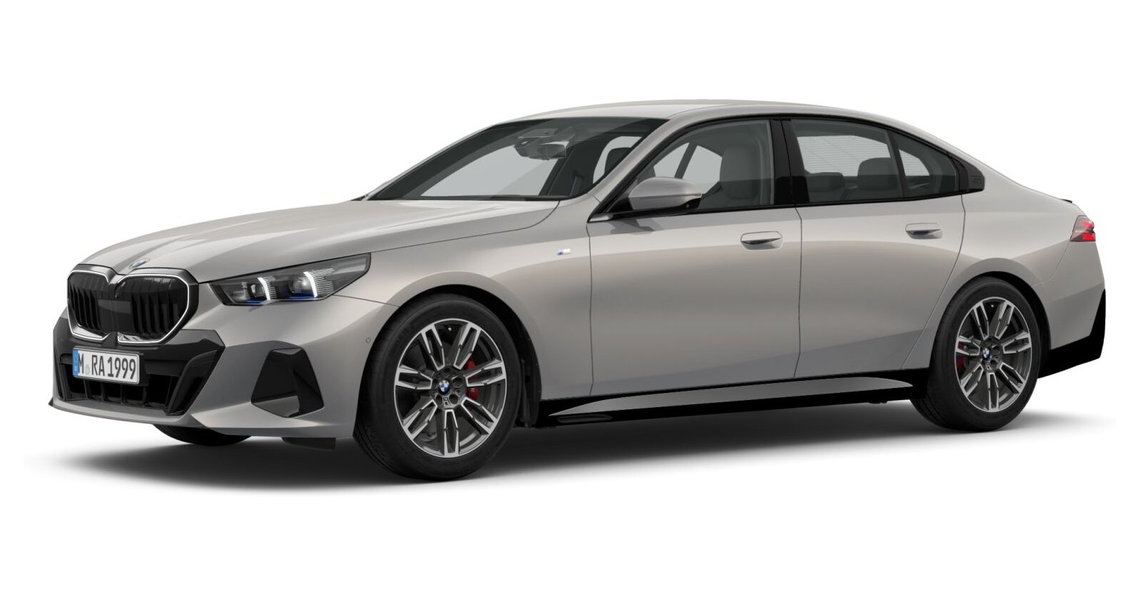 BMW 520d Limousine in Grau von vorne BMW 520d Limousine in Grau von vorne