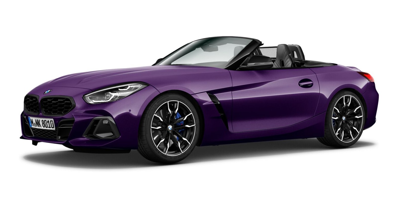 BMW BMW Z in Lila von vorne BMW BMW Z in Lila von vorne