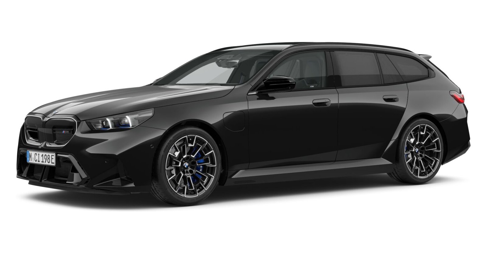 BMW M5 Touring in Schwarz von vorne