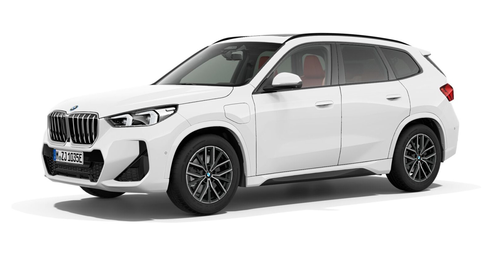 BMW X1 xDrive25e in Weiß von vorne BMW X1 xDrive25e in Weiß von vorne