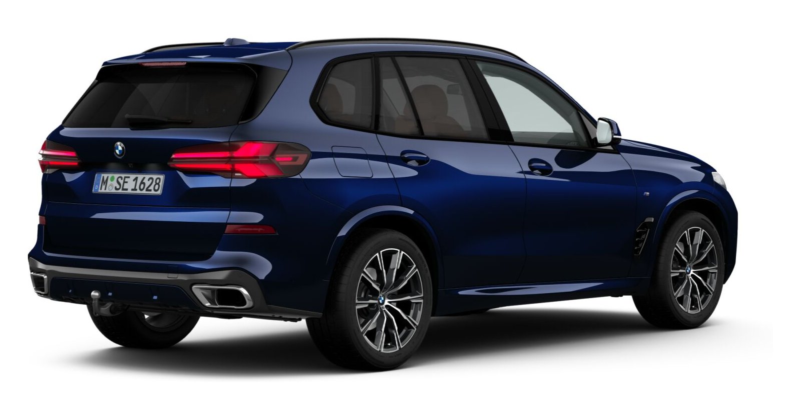 BMW BMW X in Blau von hinten BMW BMW X in Blau von hinten
