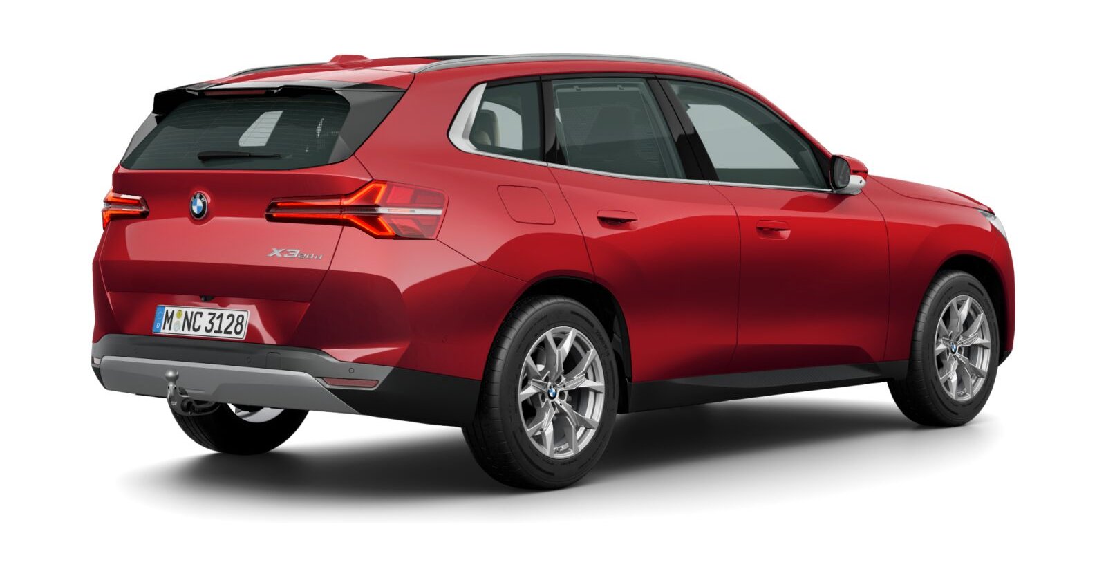 BMW BMW X in Rot von hinten