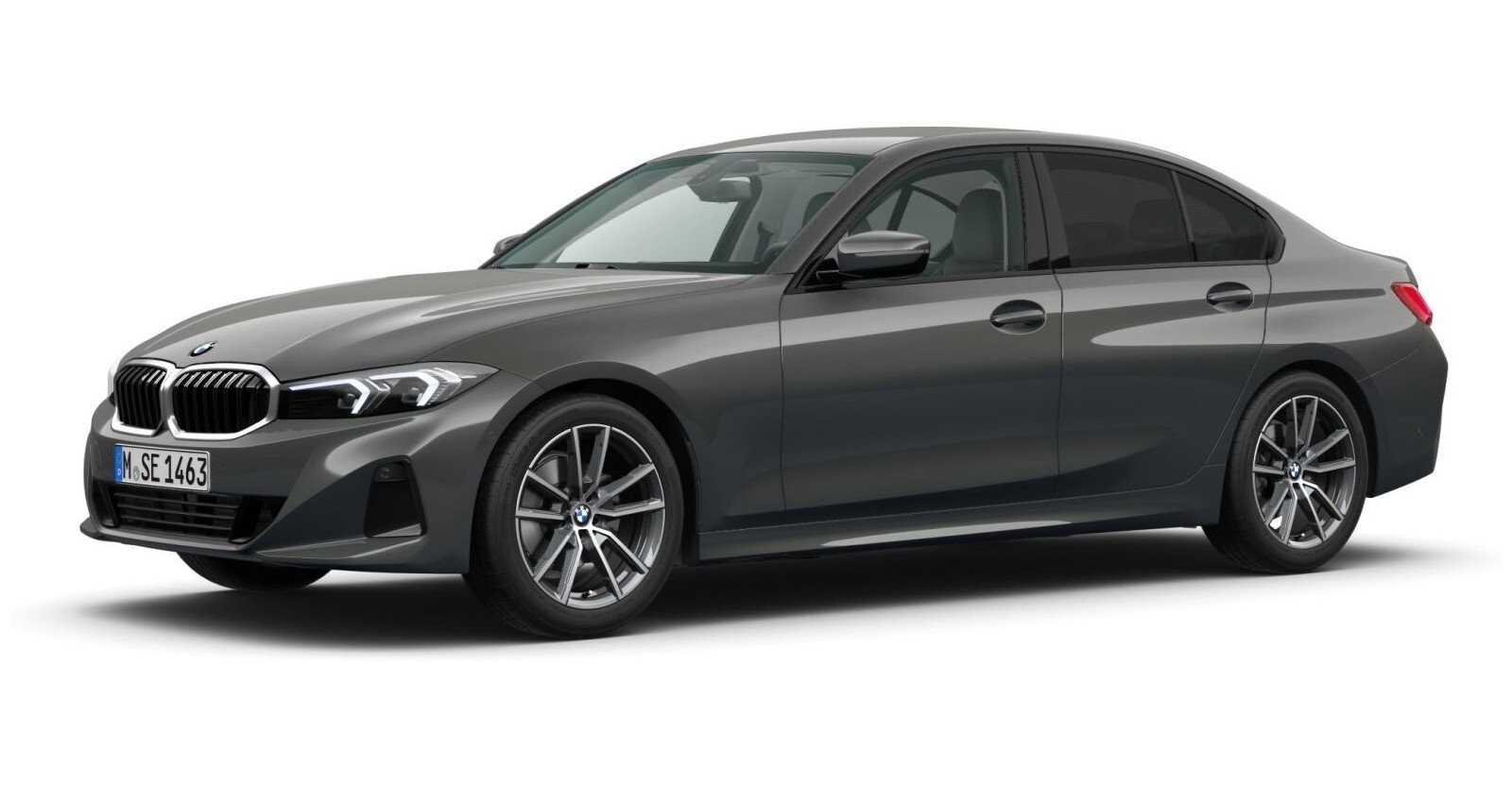 BMW BMW 3er in Grau von vorne BMW BMW 3er in Grau von vorne