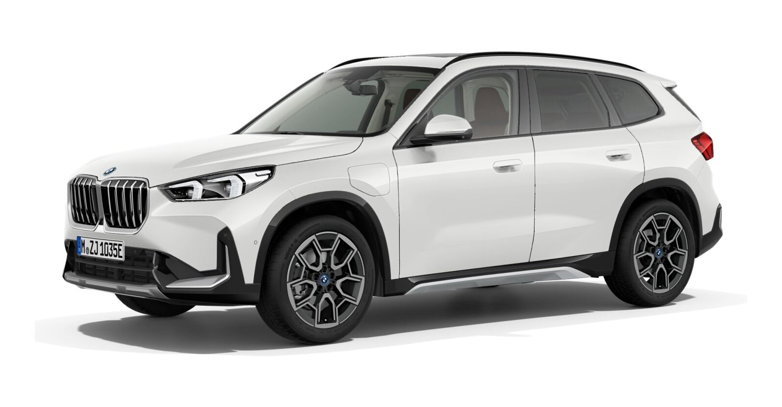 BMW X1 xDrive25e in Weiß von vorne BMW X1 xDrive25e in Weiß von vorne