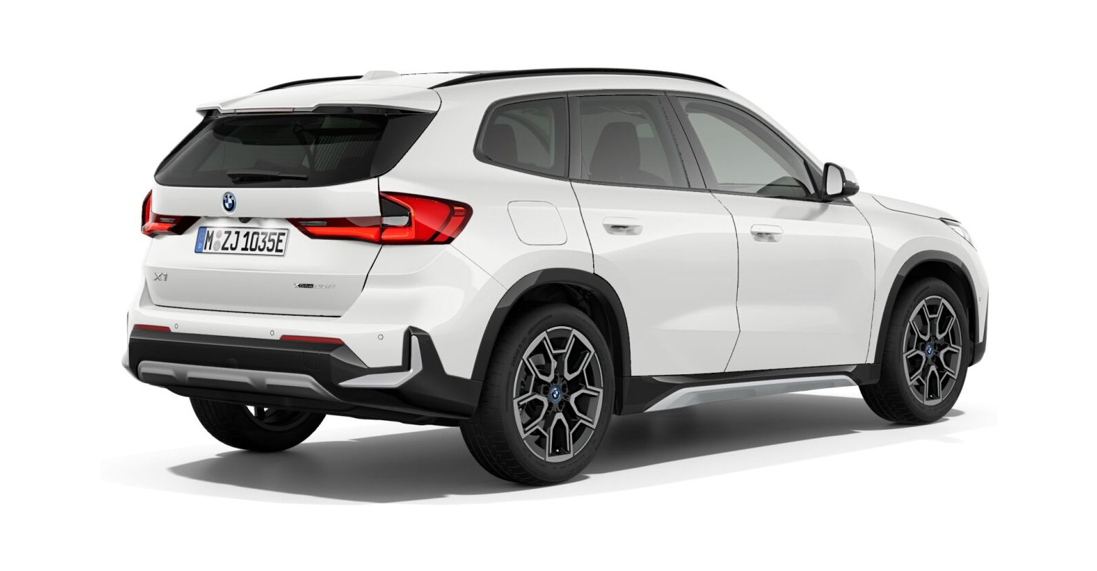 BMW BMW X in Weiß von hinten BMW BMW X in Weiß von hinten
