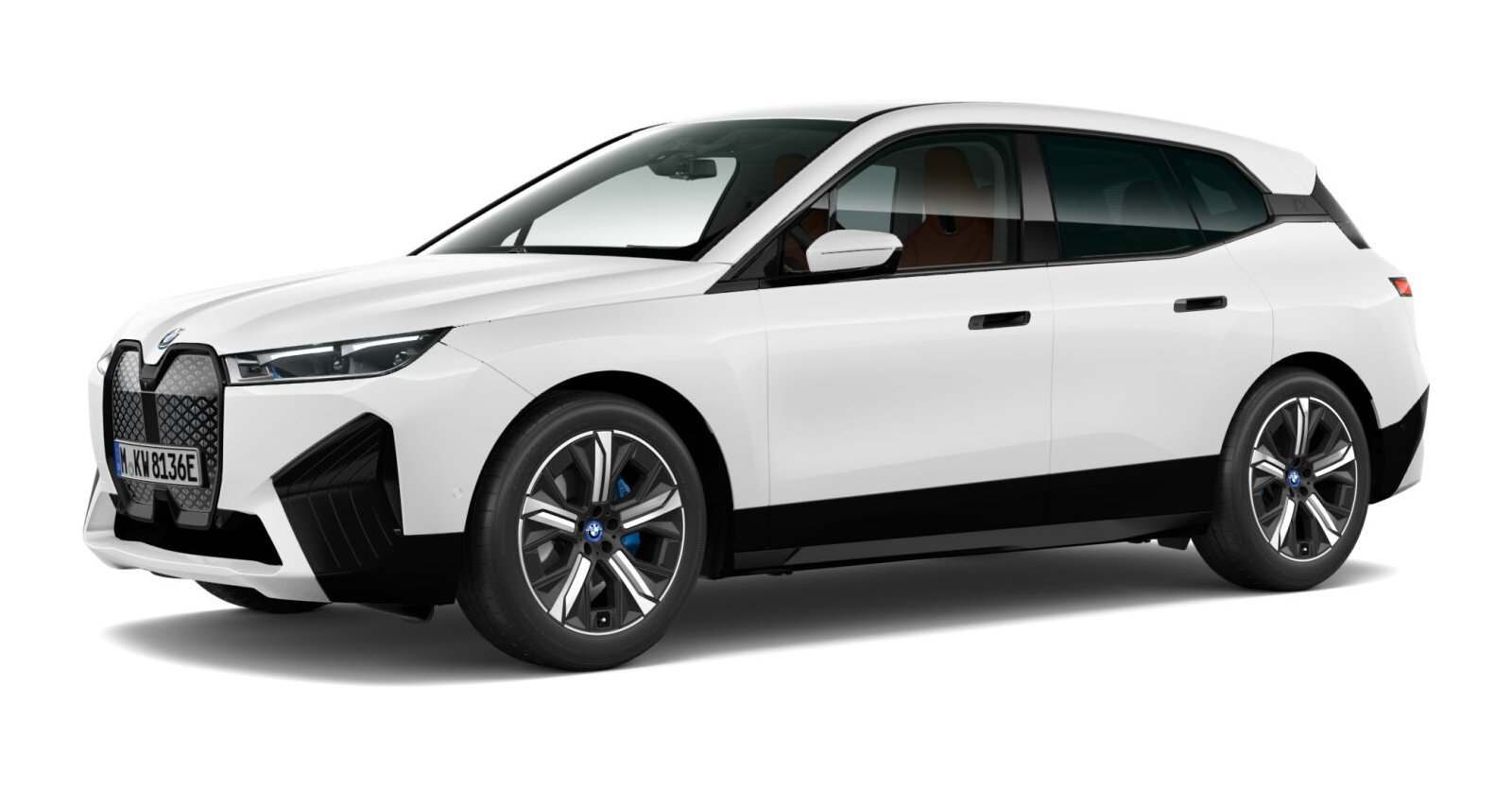 BMW BMW I in Weiß von vorne BMW BMW I in Weiß von vorne