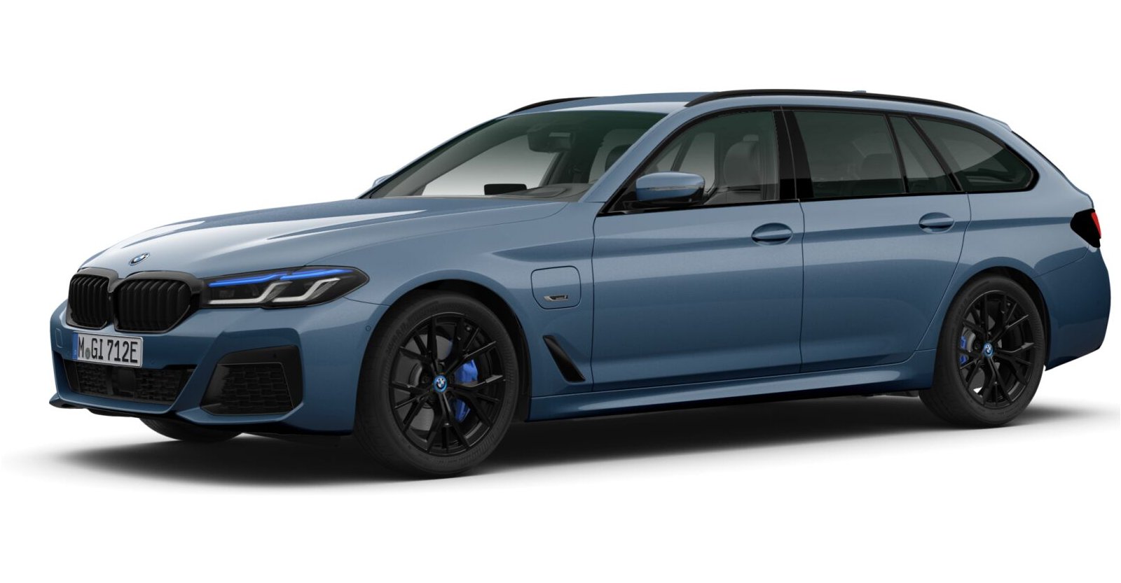 BMW BMW 5er in Blau von vorne BMW BMW 5er in Blau von vorne