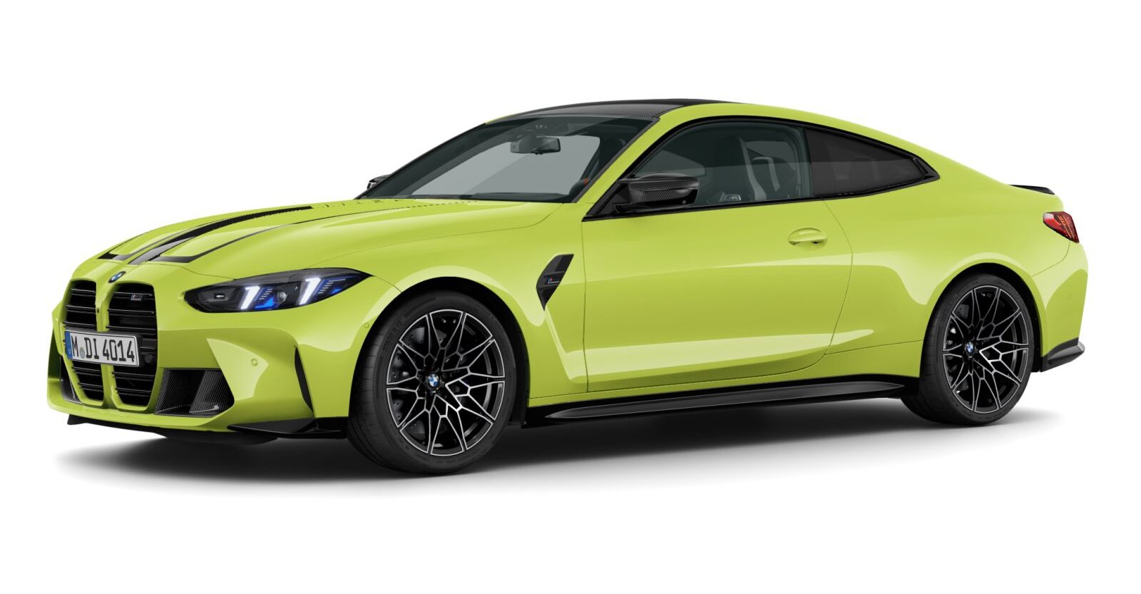 BMW BMW M in Gelb von vorne BMW BMW M in Gelb von vorne