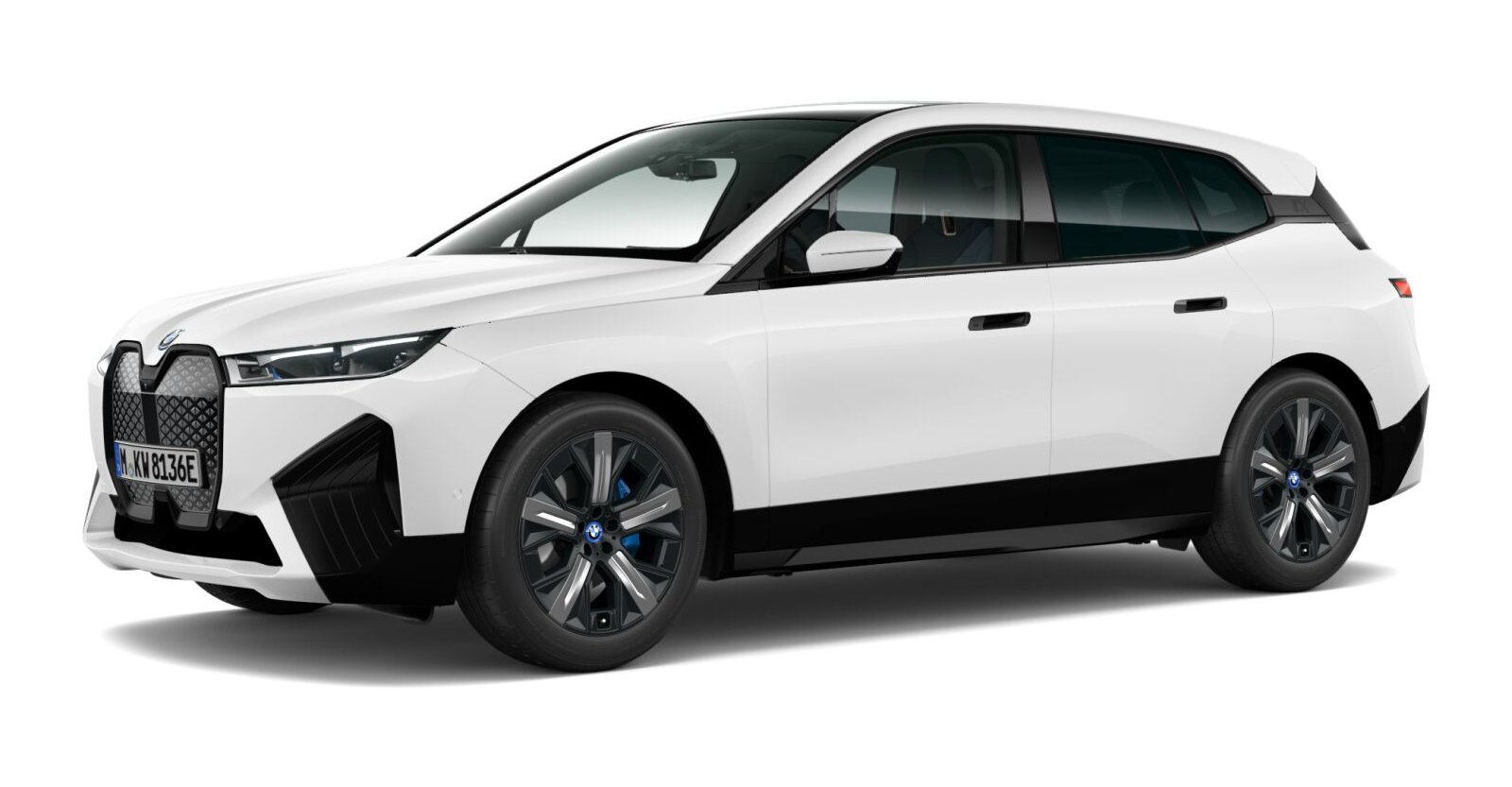 BMW BMW I in Weiß von vorne BMW BMW I in Weiß von vorne