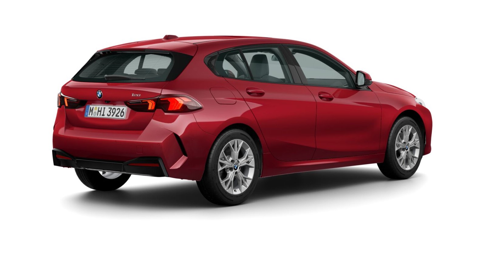 BMW BMW 1er in Rot von hinten