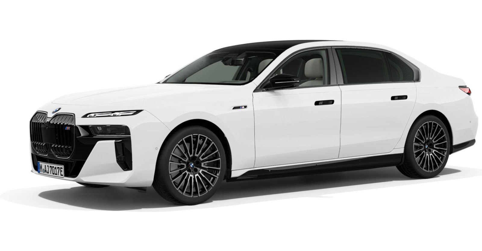 BMW i7 M70 xDrive Limousine in Individual von vorne BMW i7 M70 xDrive Limousine in Individual von vorne