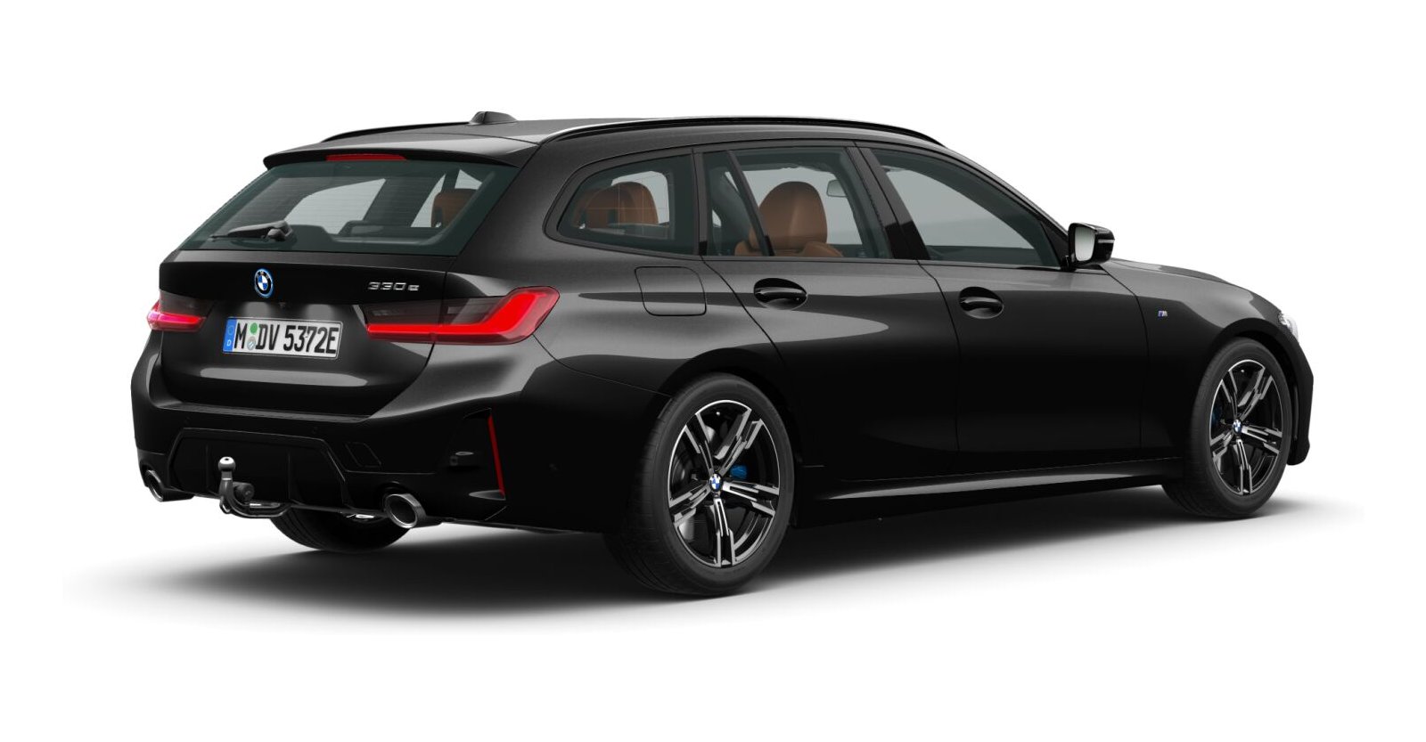 BMW BMW 3er in Schwarz von hinten BMW BMW 3er in Schwarz von hinten