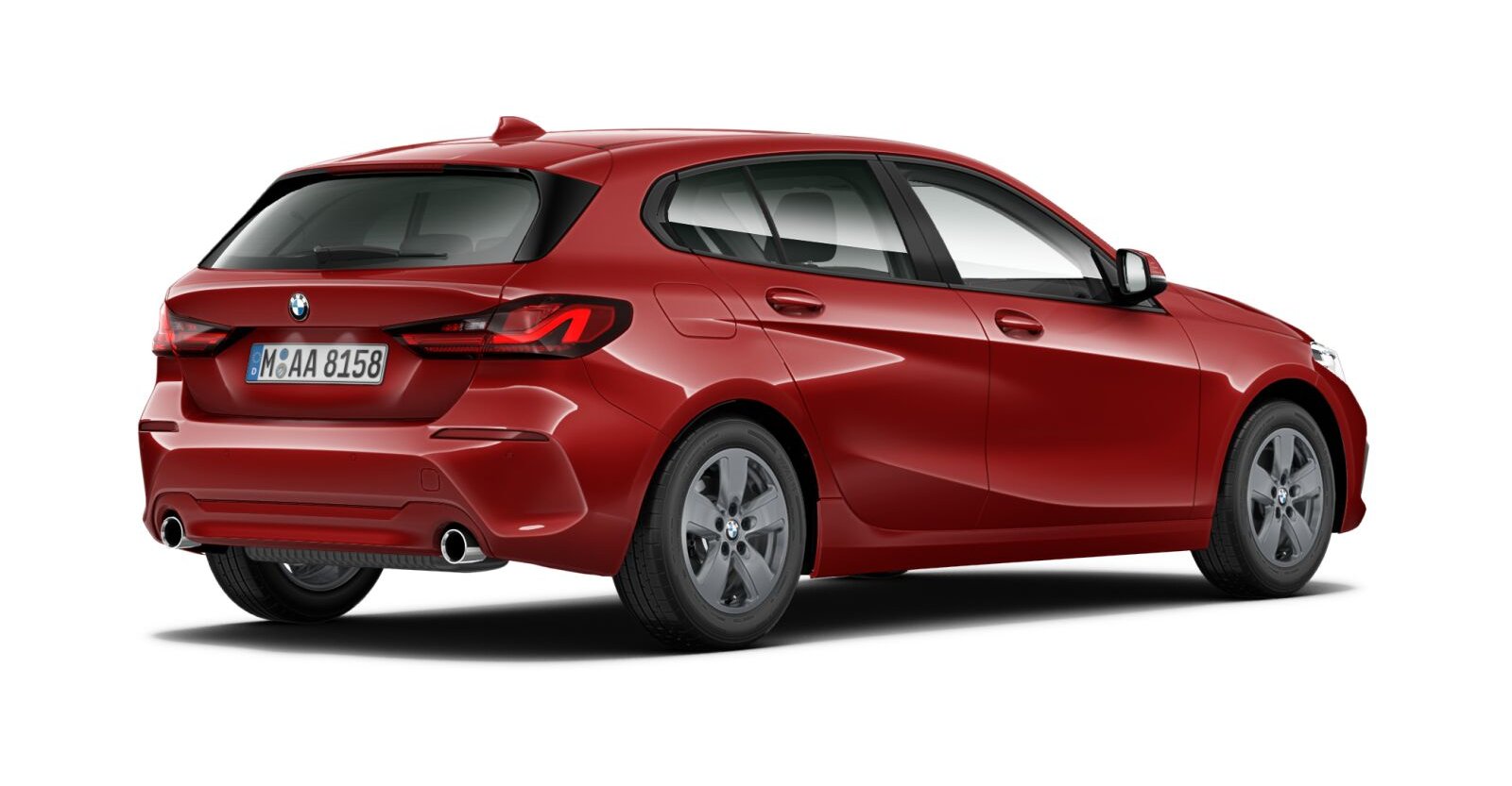 BMW BMW 1er in Rot von hinten