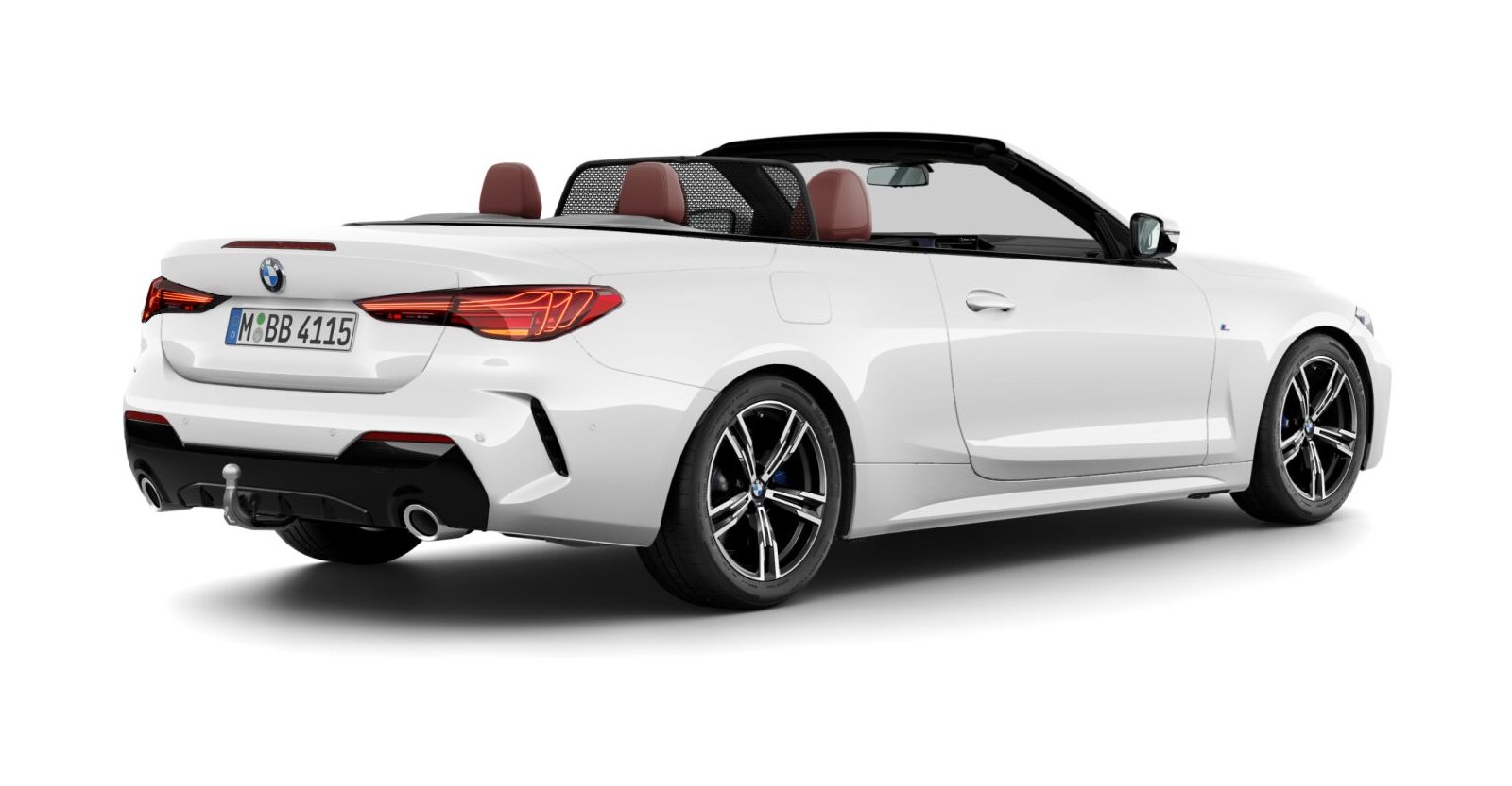 BMW BMW 4er in Weiß von hinten BMW BMW 4er in Weiß von hinten
