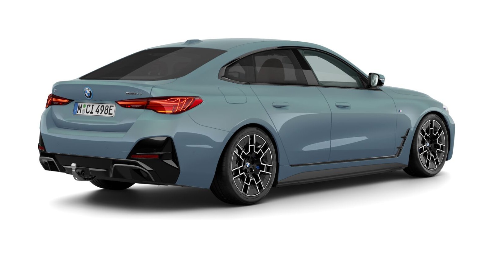 BMW BMW I in Grün von hinten