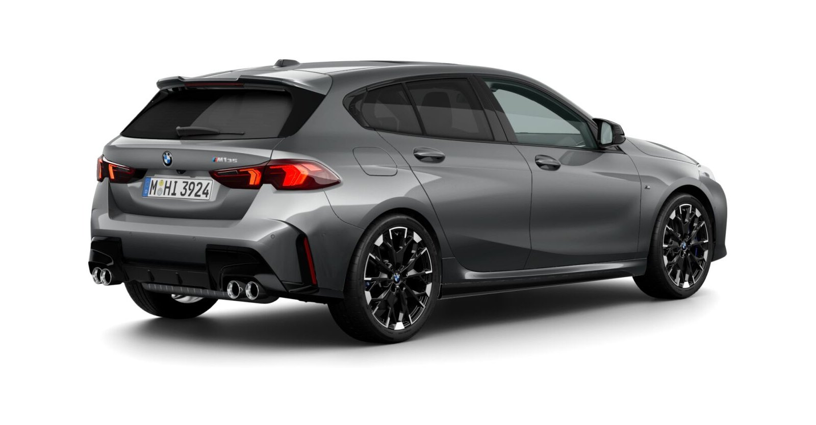 BMW BMW 1er in Grau von hinten