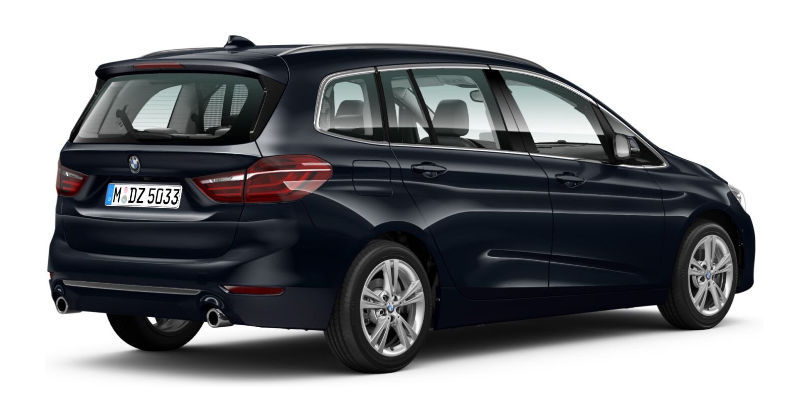 BMW BMW 2er in Blau von hinten
