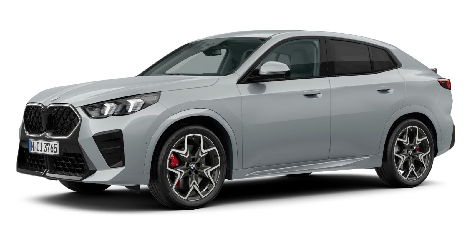 BMW X2 xDrive20d in Grau von vorne