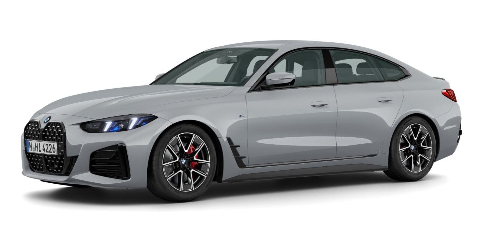 BMW 420i Gran Coupe in Grau von vorne