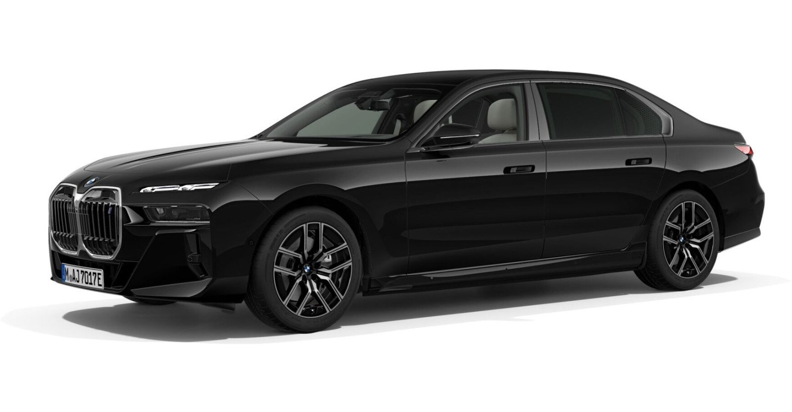 BMW BMW I in Schwarz von vorne BMW BMW I in Schwarz von vorne