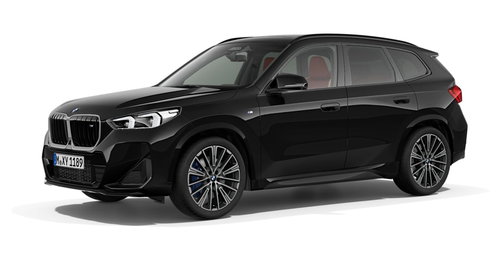 BMW X1 M35i xDrive in Schwarz von vorne
