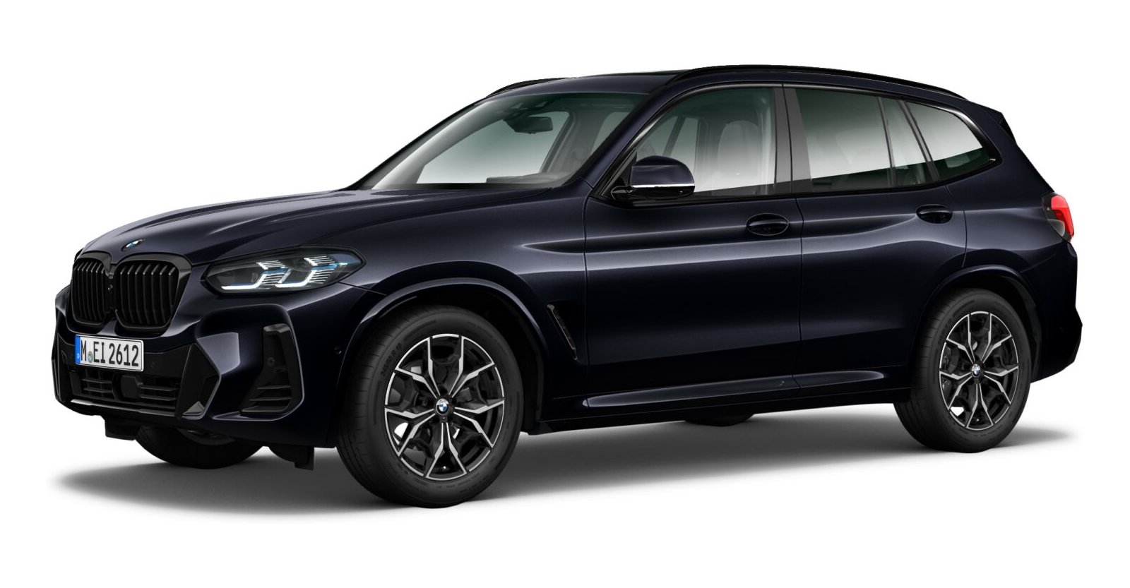 BMW X3 xDrive 30d in Schwarz von vorne BMW X3 xDrive 30d in Schwarz von vorne
