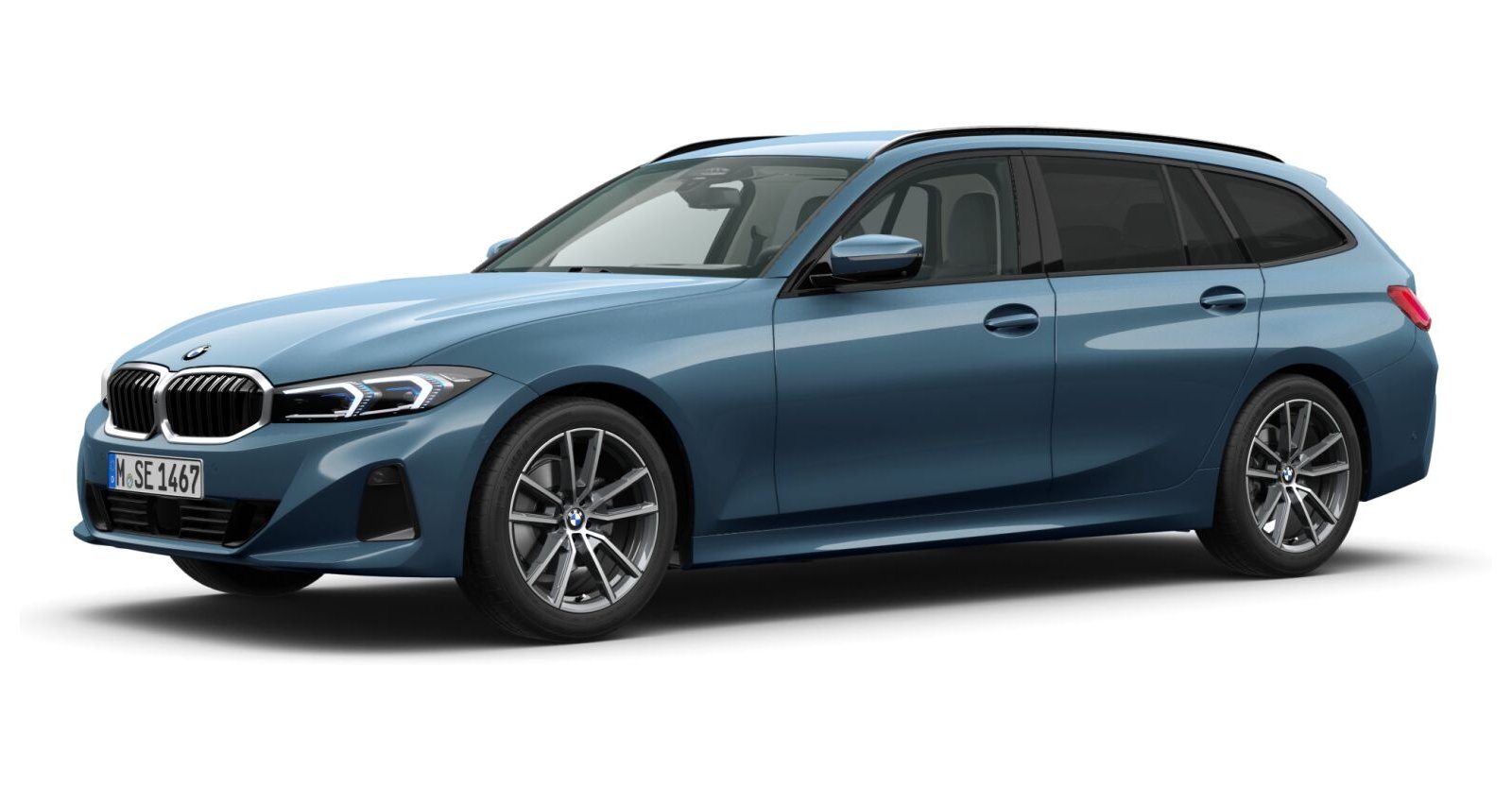 BMW BMW 3er in Blau von vorne