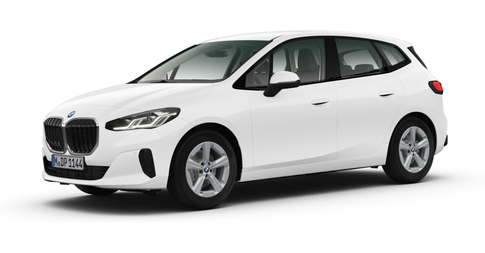 BMW 220i Active Tourer in Weiß von vorne