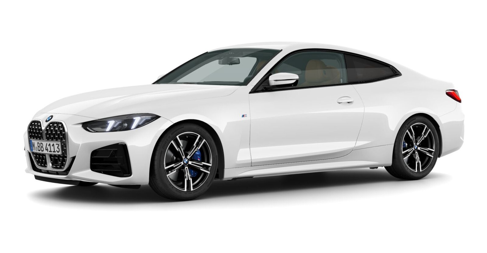 BMW BMW 4er in Weiß von vorne