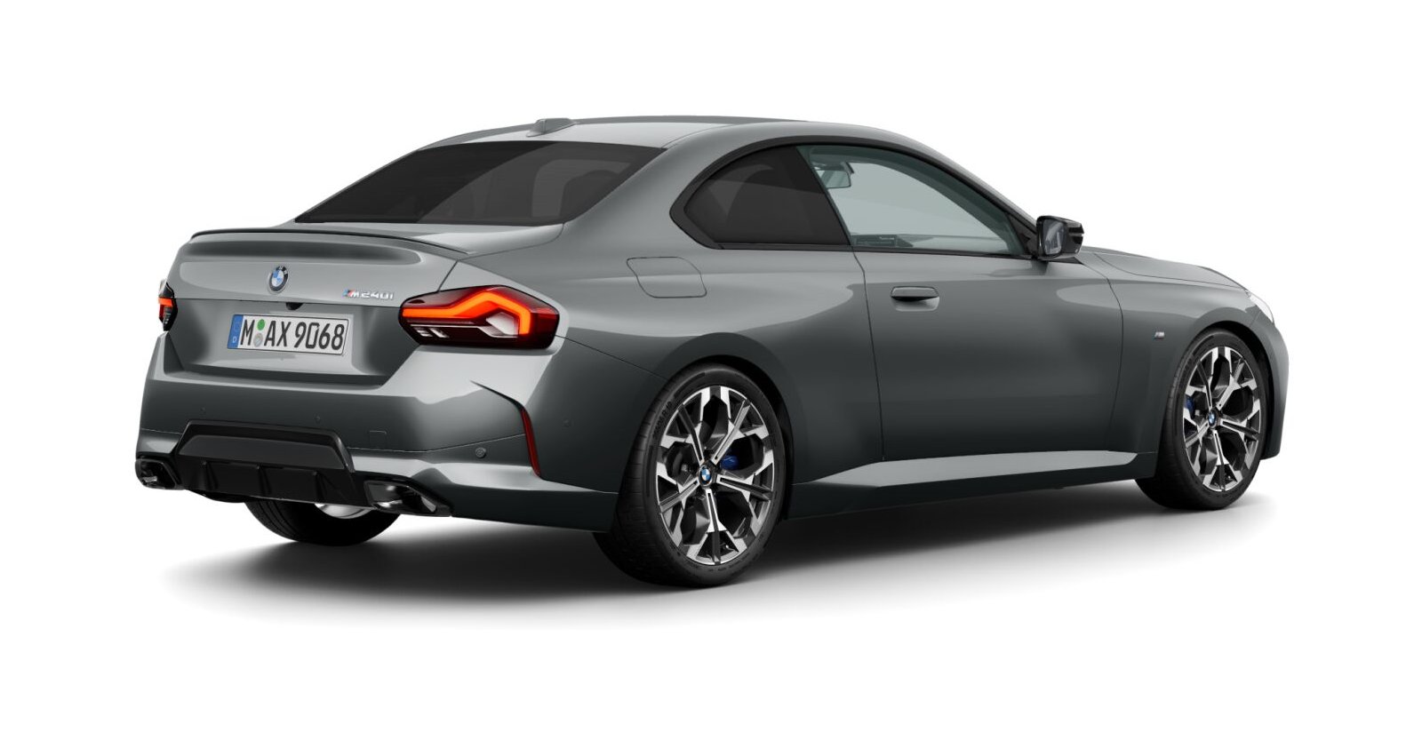 BMW BMW 2er in Grau von hinten