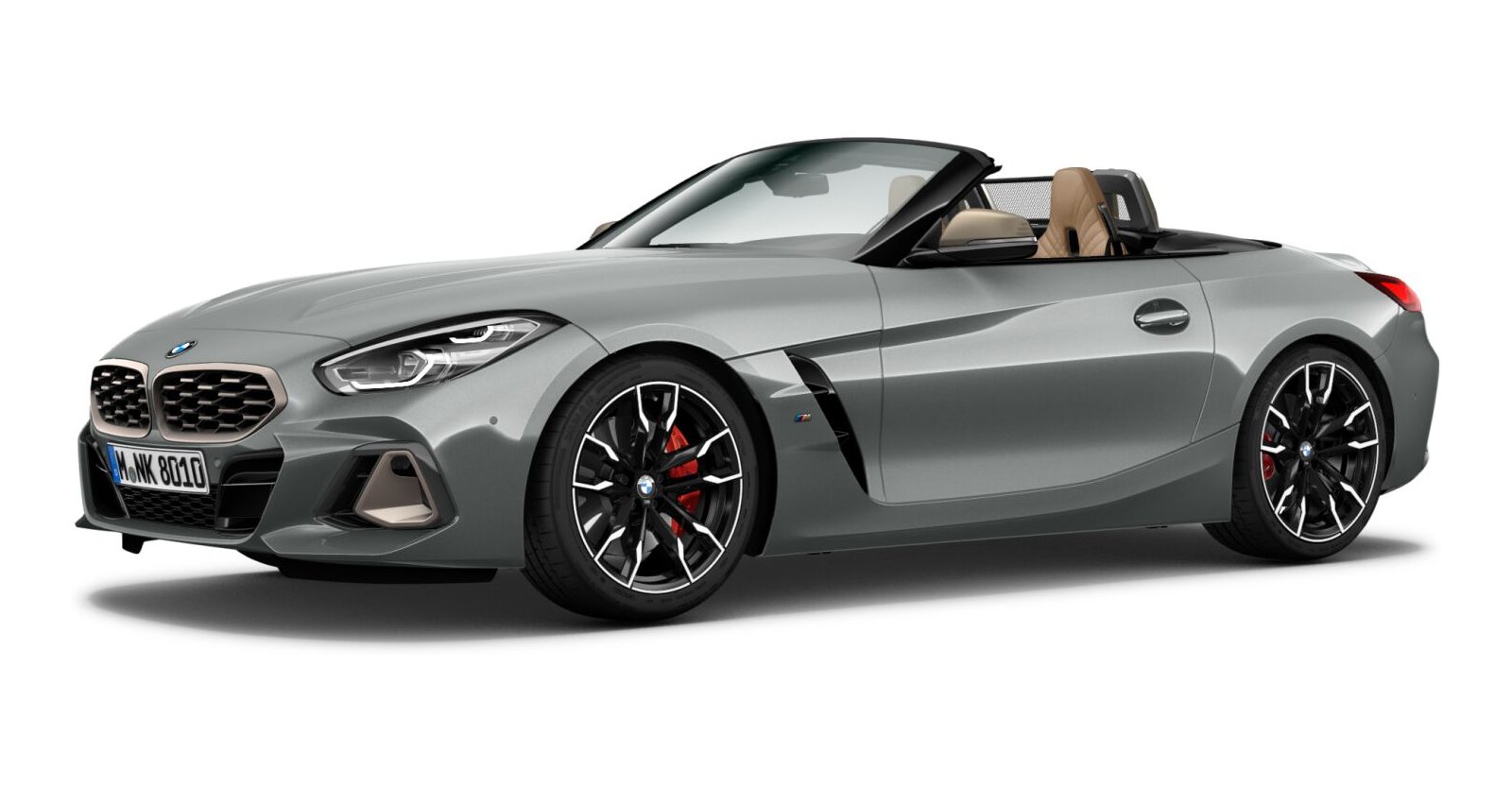 BMW Z4 M40i in Grau von vorne BMW Z4 M40i in Grau von vorne