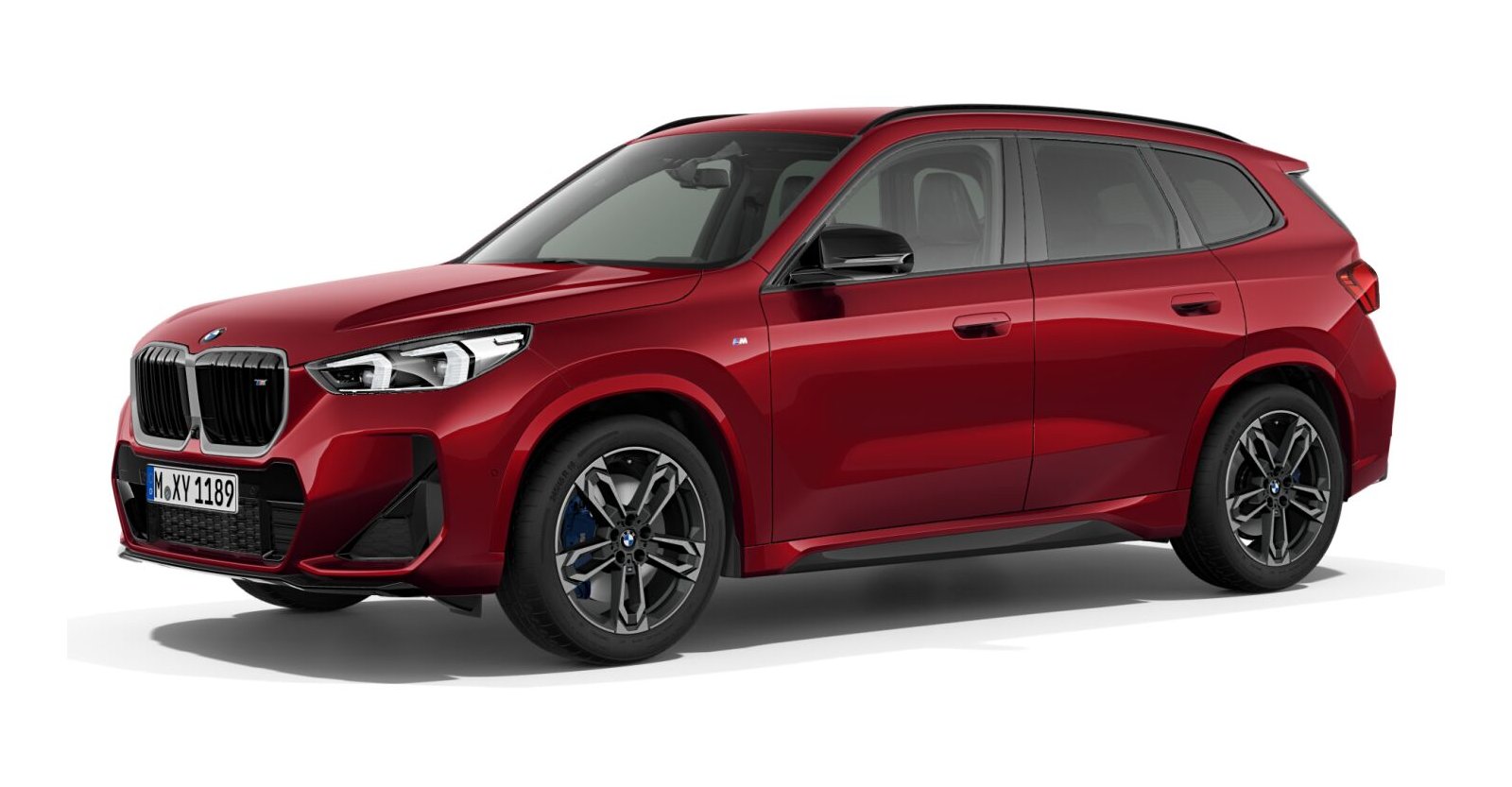 BMW X1 M35i xDrive in Rot von vorne BMW X1 M35i xDrive in Rot von vorne