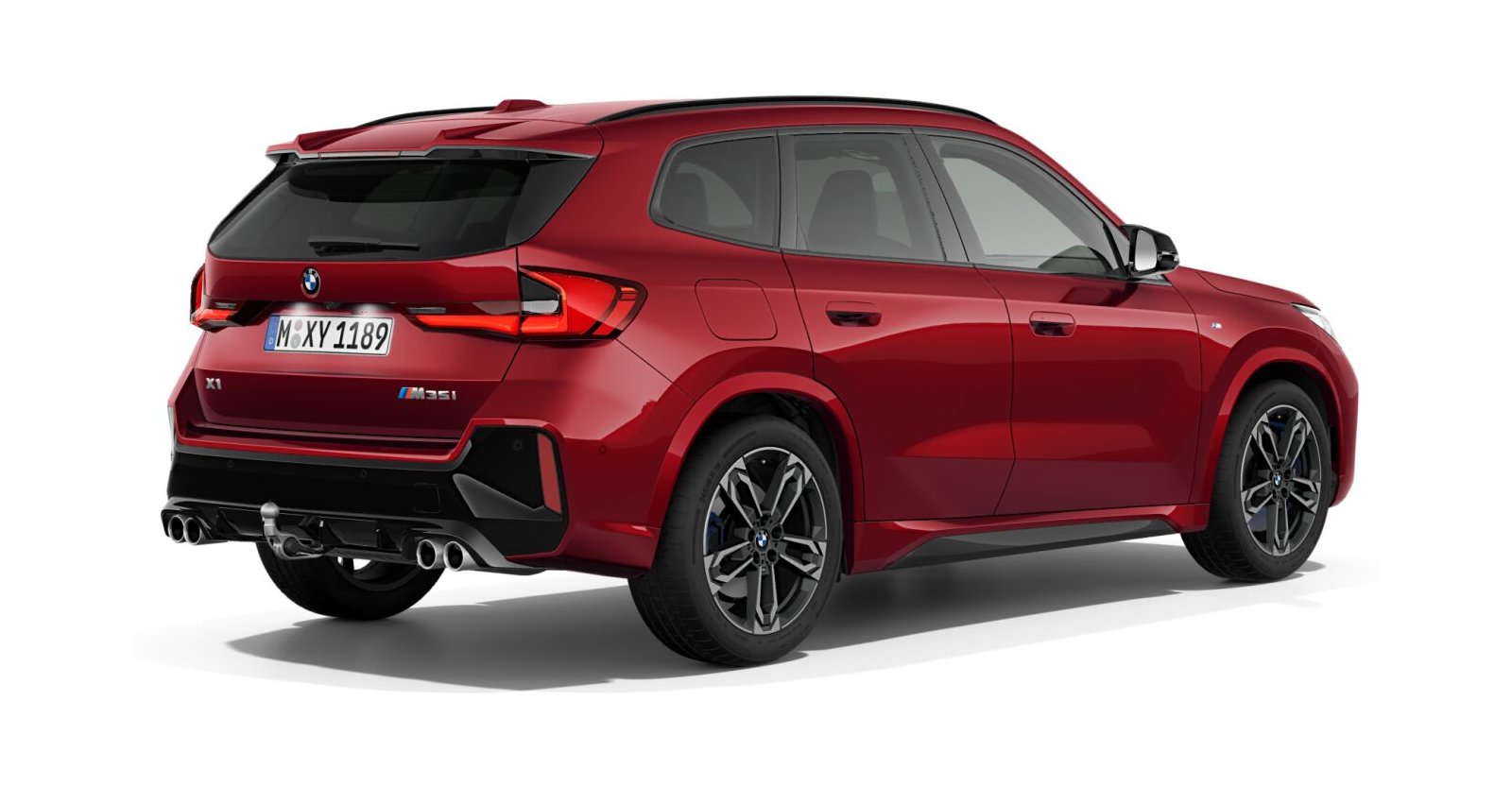 BMW BMW X in Rot von hinten BMW BMW X in Rot von hinten