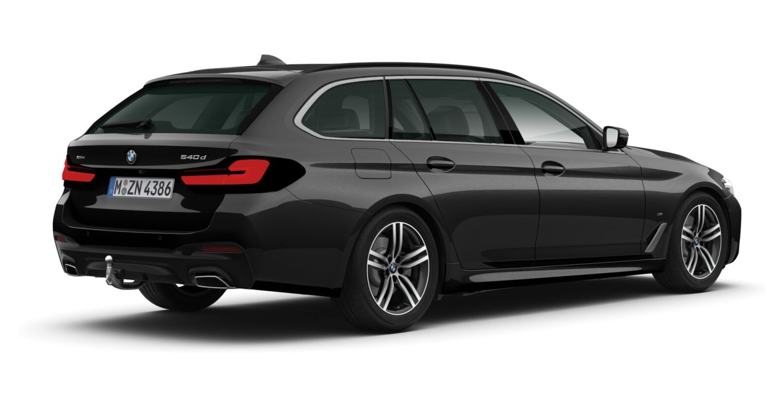 BMW BMW 5er in Schwarz von hinten BMW BMW 5er in Schwarz von hinten