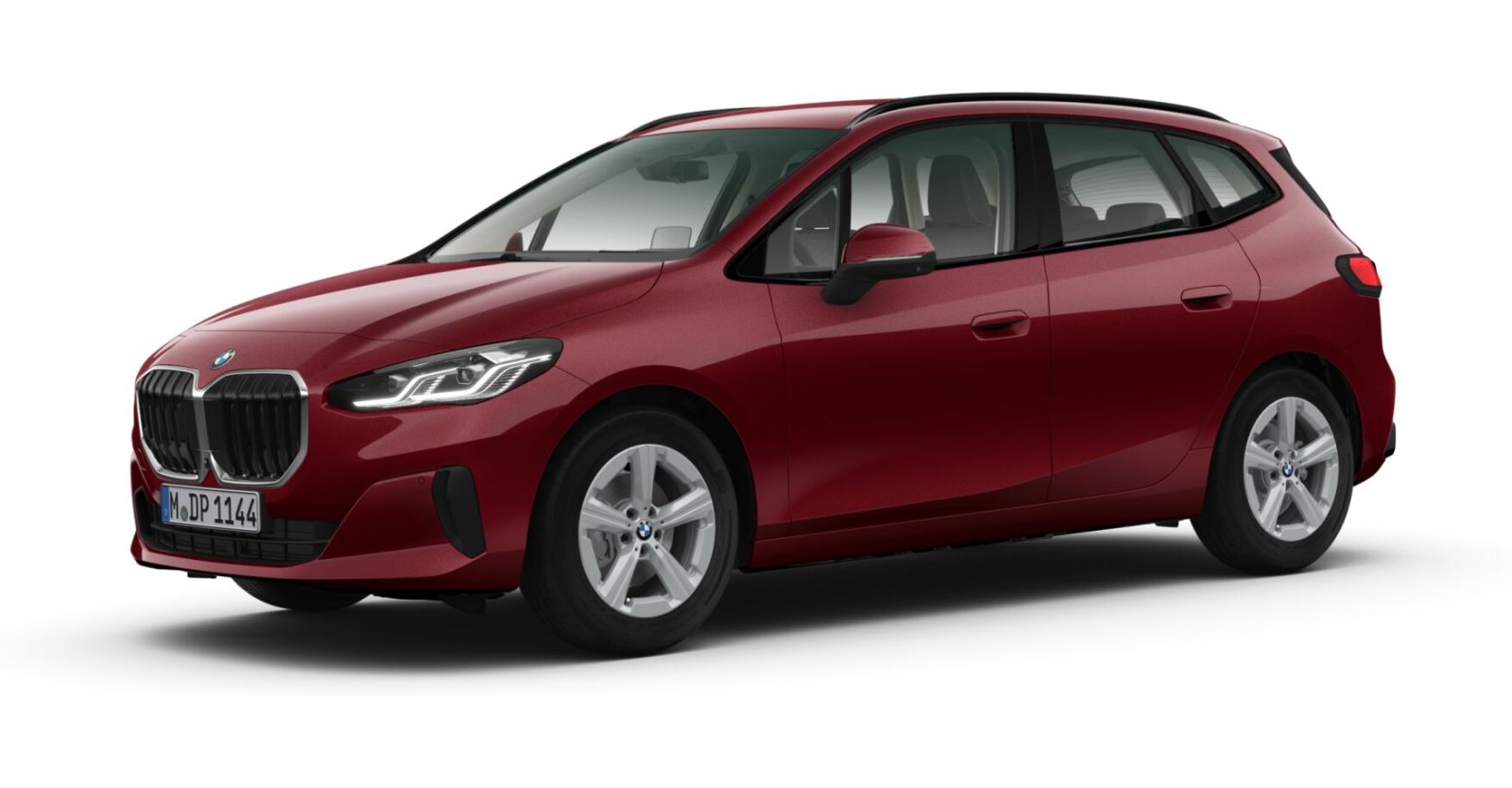 BMW 220i Active Tourer in Rot von vorne