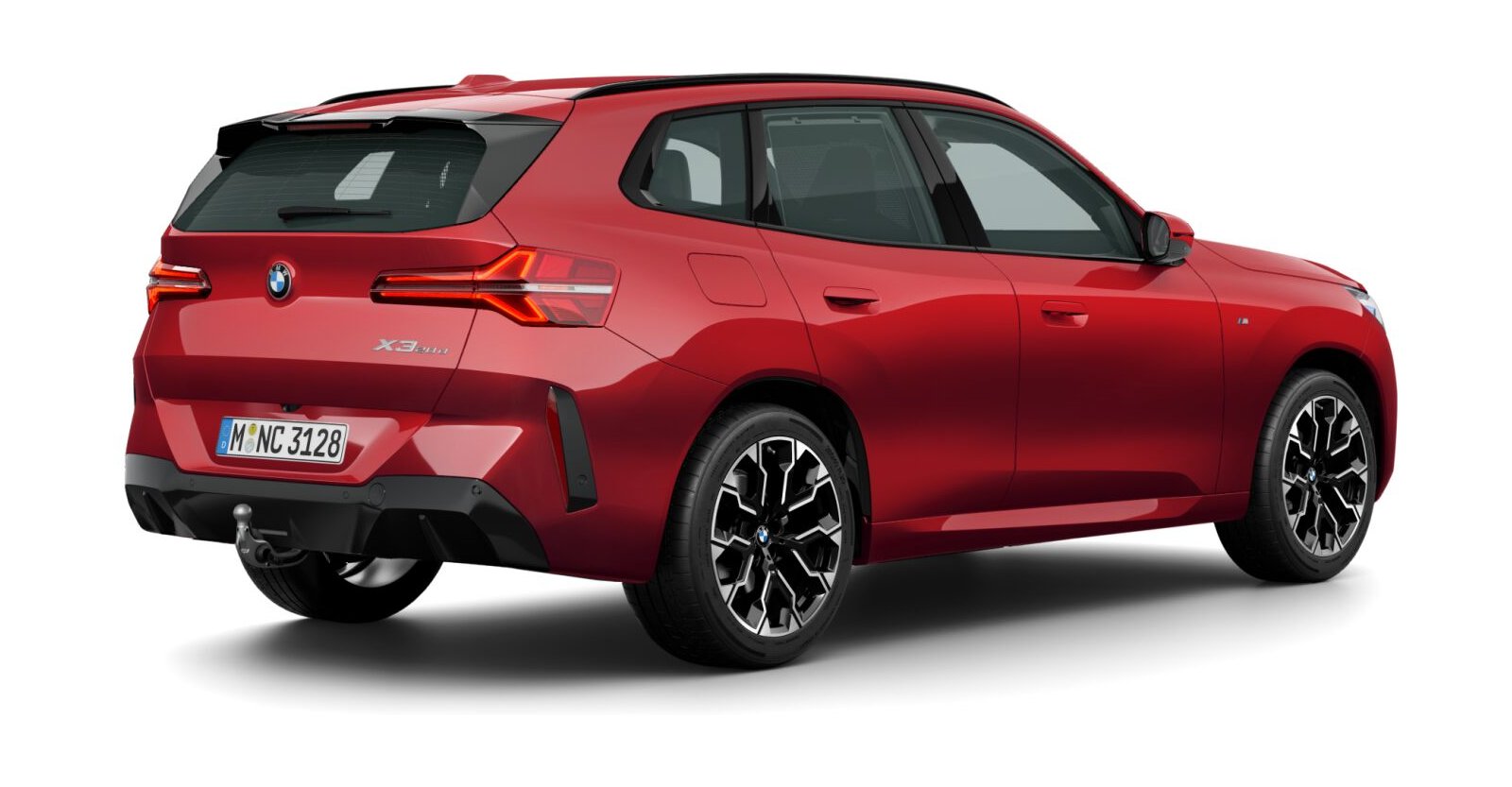 BMW BMW X in Rot von hinten