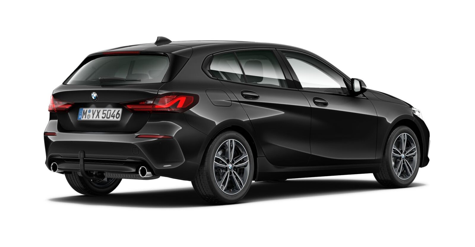 BMW BMW 1er in Schwarz von hinten BMW BMW 1er in Schwarz von hinten