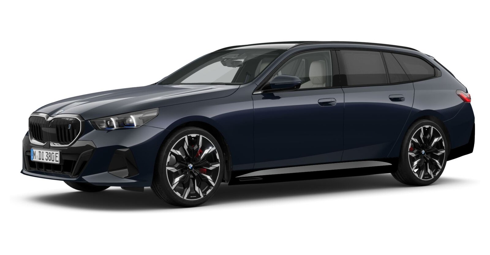 BMW BMW I in Schwarz von vorne